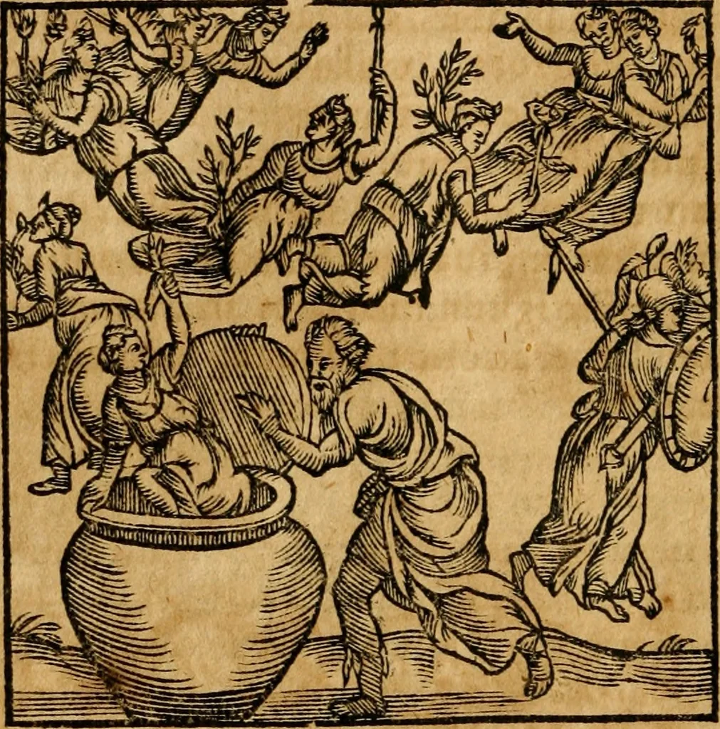 An illustration from Fabulae c. Aesopicae, 1590, leaf 239