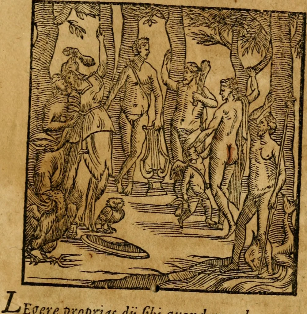 An illustration from Fabulae c. Aesopicae, 1590, leaf 26