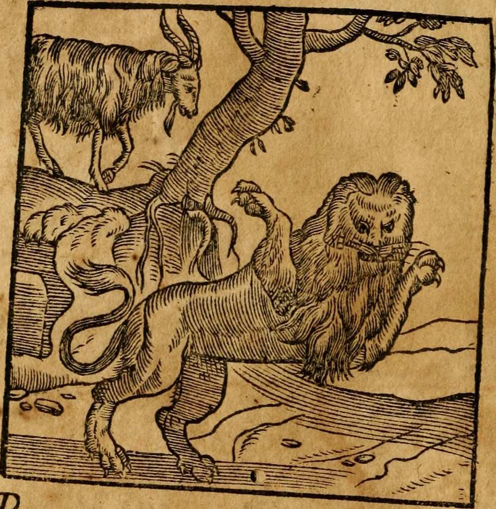 An illustration from Fabulae c. Aesopicae, 1590, leaf 33