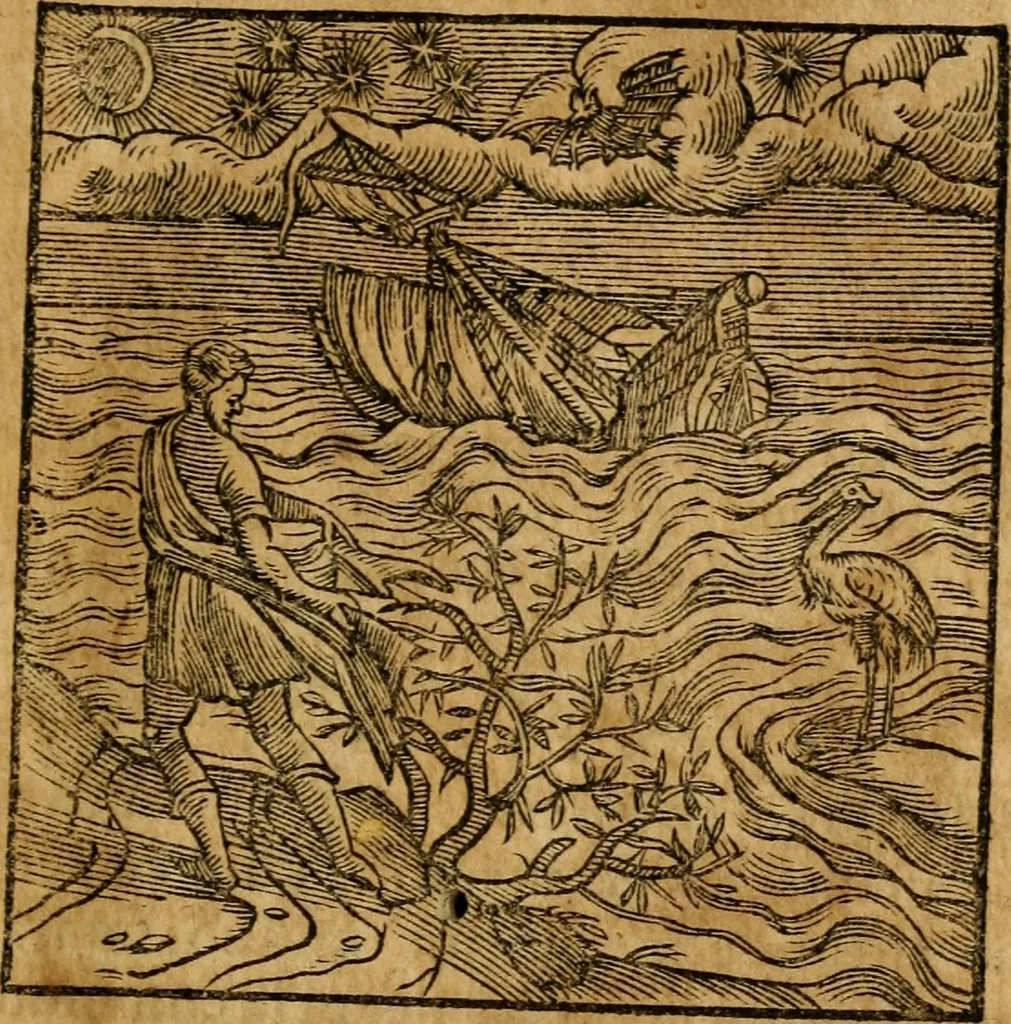 An illustration from Fabulae c. Aesopicae, 1590, leaf 46