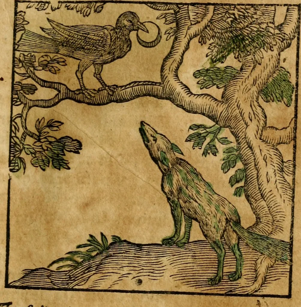 An illustration from Fabulae c. Aesopicae, 1590, leaf 66