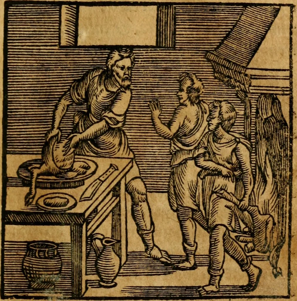An illustration from Fabulae c. Aesopicae, 1590, leaf 94