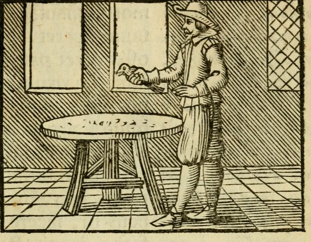 An illustration from Fabulæ Æsopi Graecè & Latinè, nunc denuo selectæ : eæ item, quas Avienus carmine expressit, accedit ranarum et murium pugna, Homero olim adscripta cum ... figuris .., 1660, leaf 73