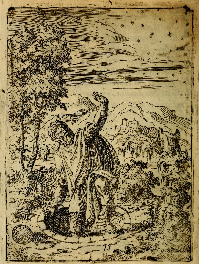An illustration from Fabvlae centvm ex antiqvis avctoribvs delectae et a Gabriele Faerno Cremonensi carminibvs explicatae, 1564, leaf 151