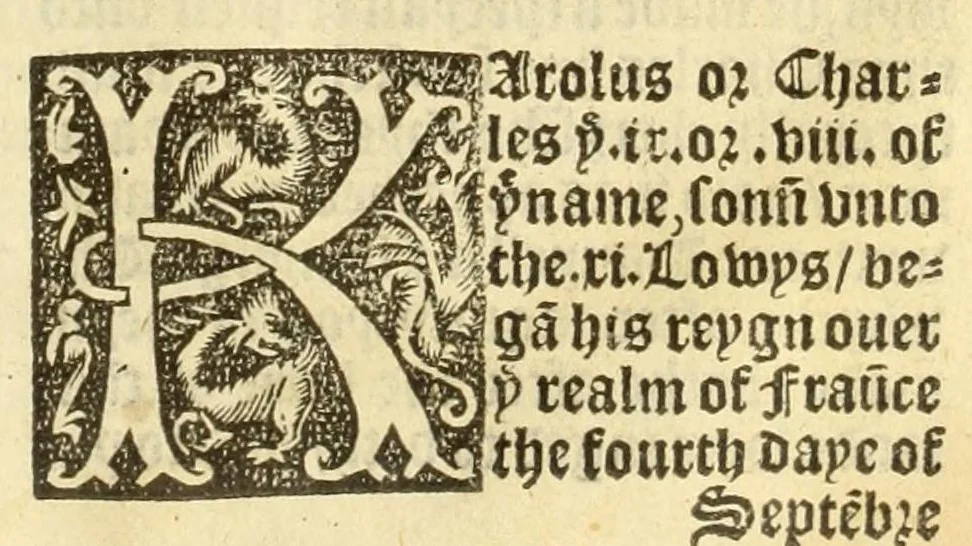 An illustration from Fabyans cronycle : newly prynted : wyth the cronycle, actes, and dedes done in the tyme of the reygne of the moste excellent prynce Kynge Henry the vii, father vnto our most drad souerayne lord Kynge Henry the viii, 1533, leaf 833