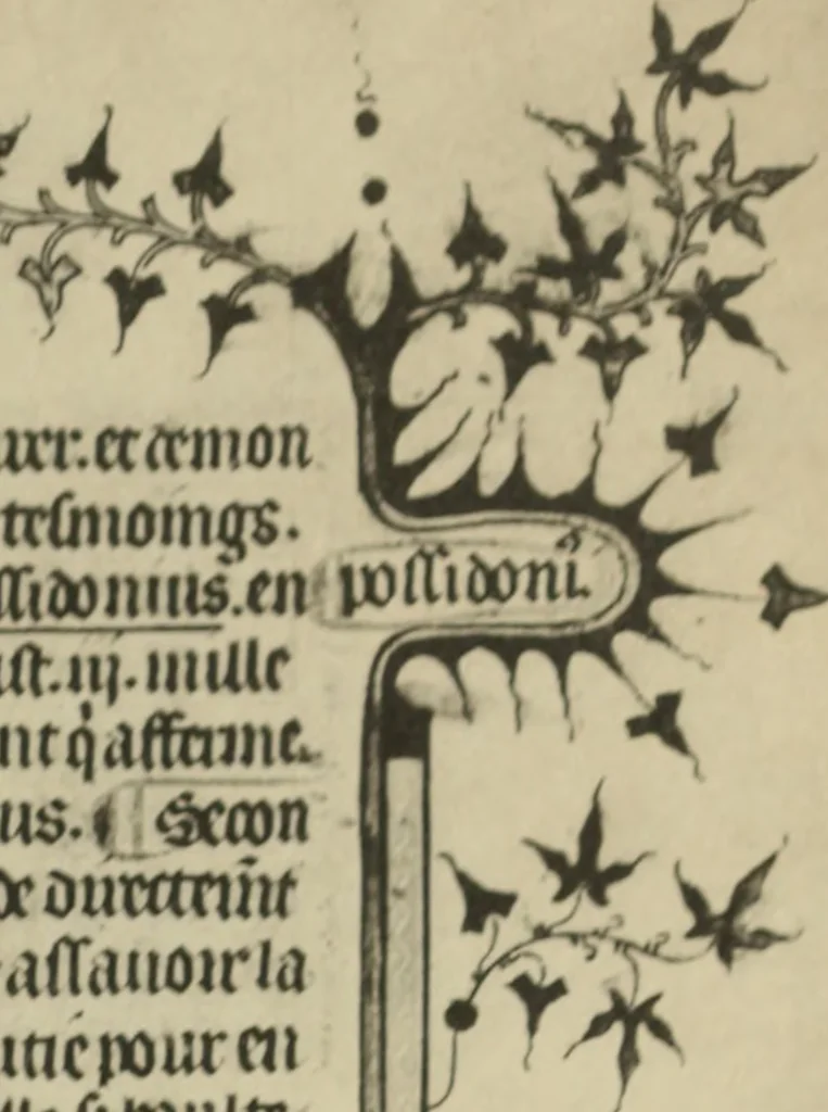 An illustration from Fac-similé de livres copiés et enluminés pour le roi Charles V. : souvenir de la journée du 8 mars 1903, 1903, leaf 46