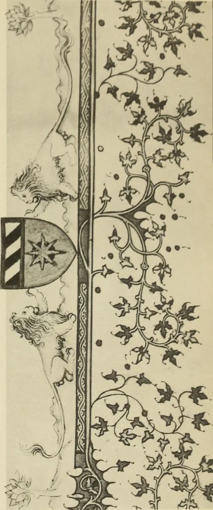 An illustration from Fac-similé de livres copiés et enluminés pour le roi Charles V. : souvenir de la journée du 8 mars 1903, 1903, leaf 52
