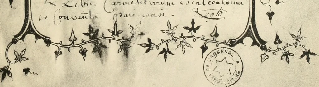 An illustration from Fac-similé de livres copiés et enluminés pour le roi Charles V. : souvenir de la journée du 8 mars 1903 offert à ses amis, 1903, leaf 32