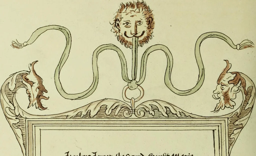 An illustration from Fac simile of an ancient heraldic manuscript, 1822, leaf 112