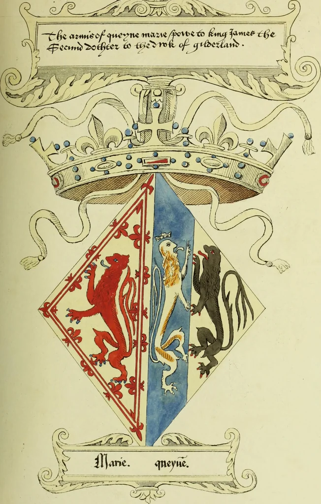 An illustration from Fac simile of an ancient heraldic manuscript, 1822, leaf 115
