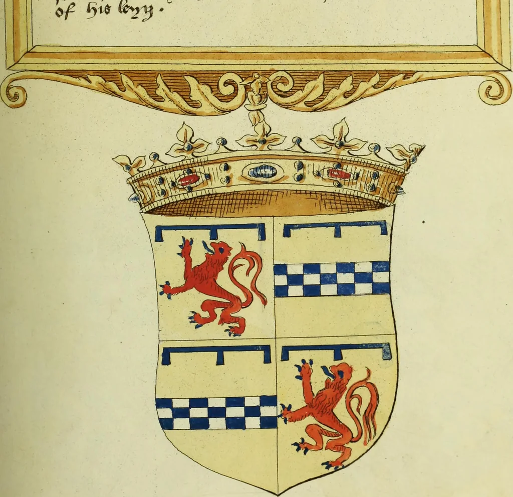 An illustration from Fac simile of an ancient heraldic manuscript, 1822, leaf 137