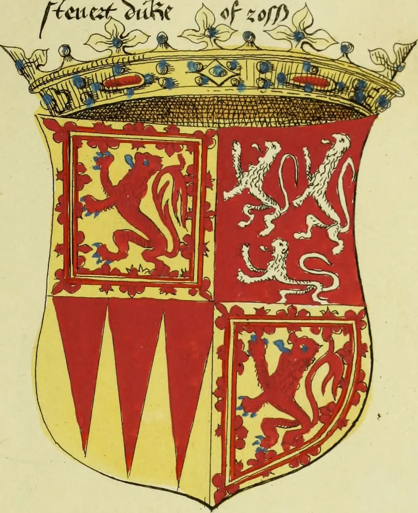 An illustration from Fac simile of an ancient heraldic manuscript, 1822, leaf 139