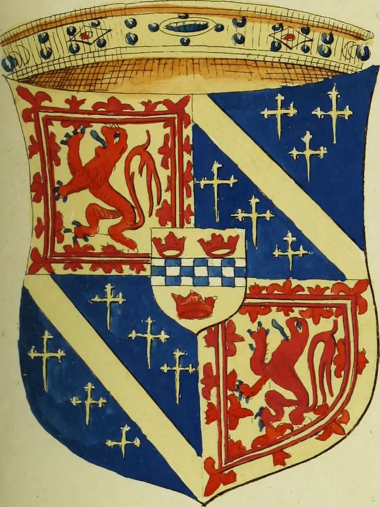 An illustration from Fac simile of an ancient heraldic manuscript, 1822, leaf 143