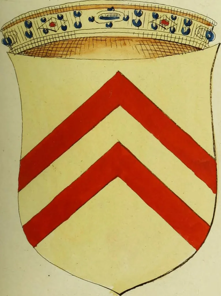 An illustration from Fac simile of an ancient heraldic manuscript, 1822, leaf 143