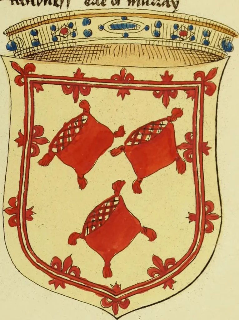 An illustration from Fac simile of an ancient heraldic manuscript, 1822, leaf 147