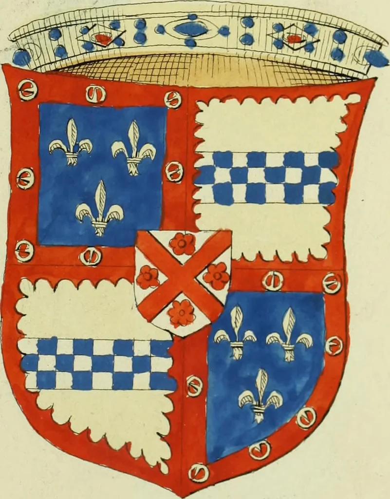 An illustration from Fac simile of an ancient heraldic manuscript, 1822, leaf 151
