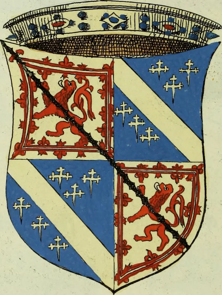 An illustration from Fac simile of an ancient heraldic manuscript, 1822, leaf 152