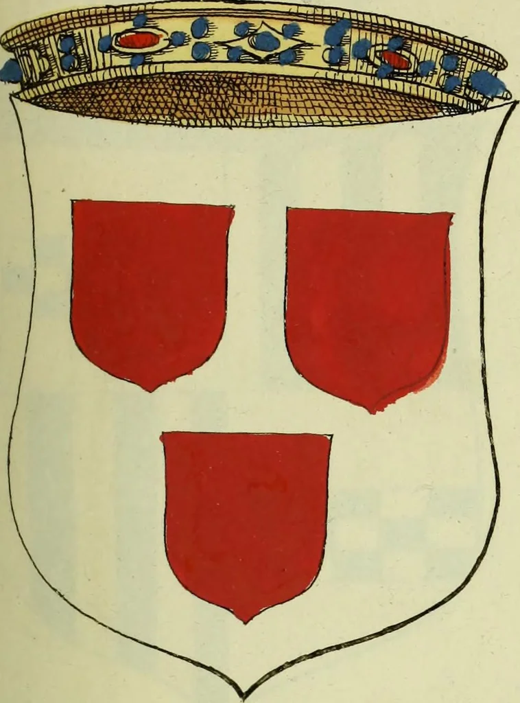 An illustration from Fac simile of an ancient heraldic manuscript, 1822, leaf 155
