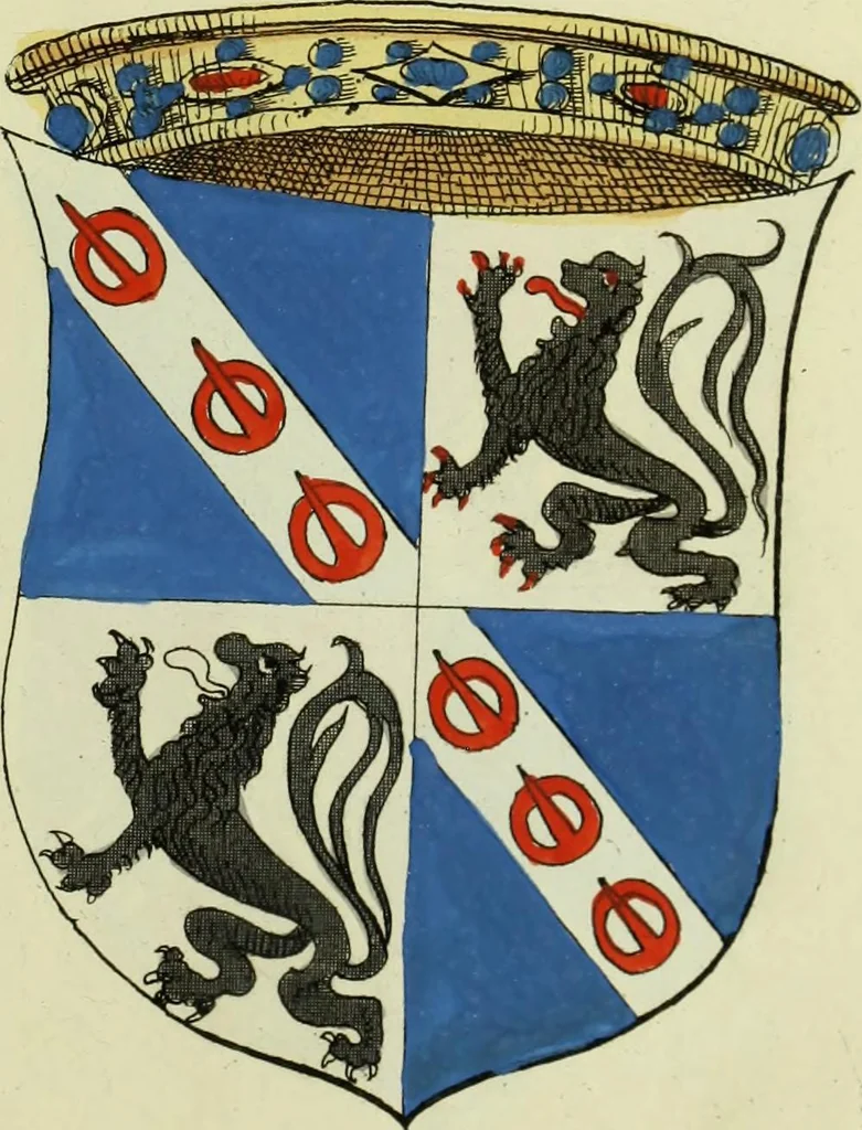 An illustration from Fac simile of an ancient heraldic manuscript, 1822, leaf 155