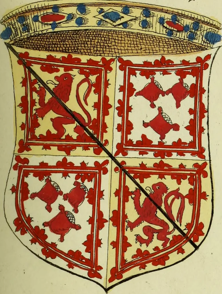 An illustration from Fac simile of an ancient heraldic manuscript, 1822, leaf 161