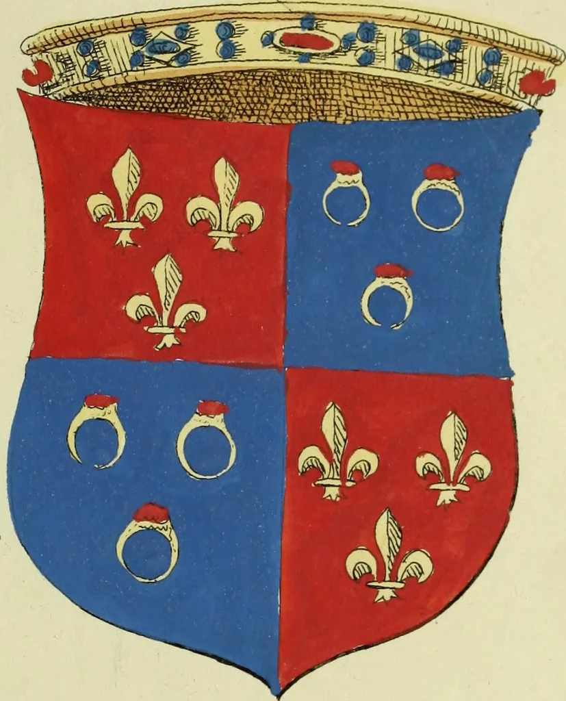 An illustration from Fac simile of an ancient heraldic manuscript, 1822, leaf 161
