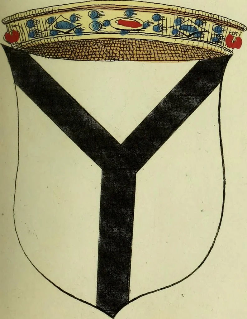 An illustration from Fac simile of an ancient heraldic manuscript, 1822, leaf 161
