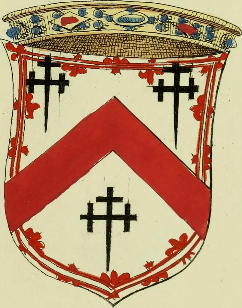 An illustration from Fac simile of an ancient heraldic manuscript, 1822, leaf 161