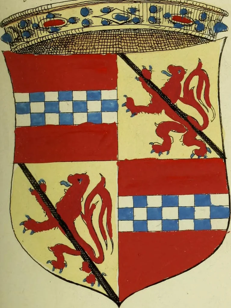 An illustration from Fac simile of an ancient heraldic manuscript, 1822, leaf 165