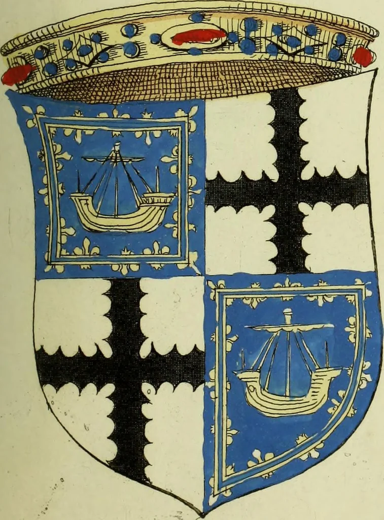An illustration from Fac simile of an ancient heraldic manuscript, 1822, leaf 165