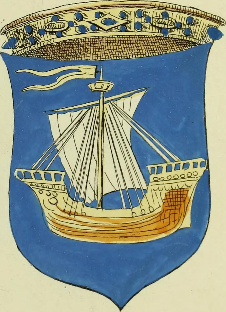 An illustration from Fac simile of an ancient heraldic manuscript, 1822, leaf 165