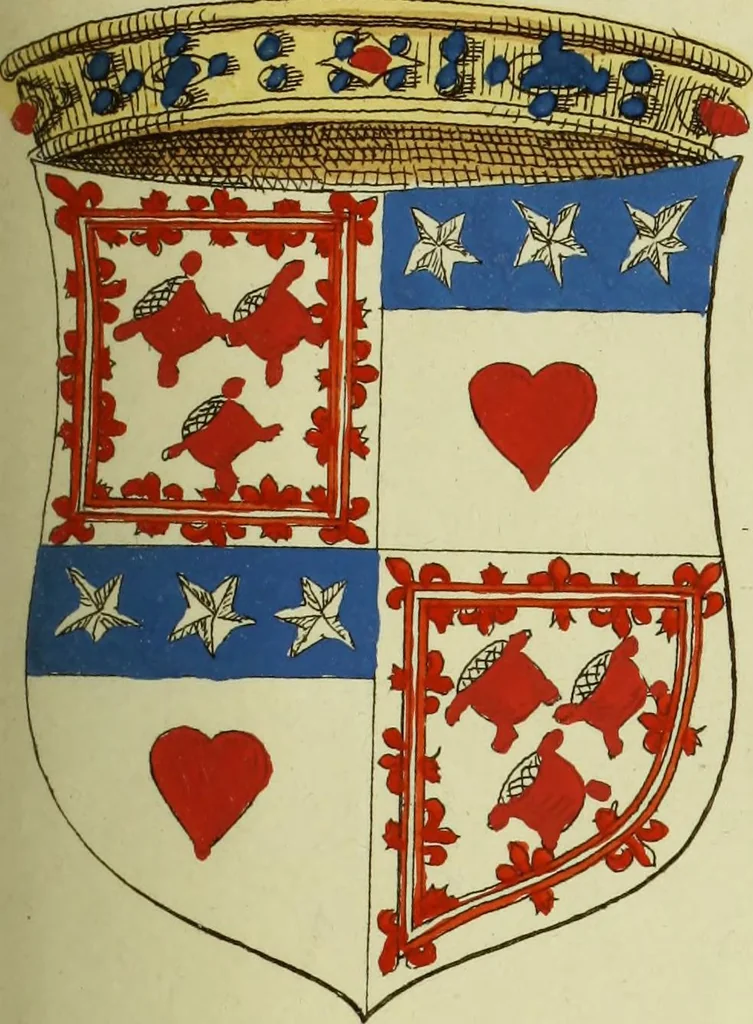 An illustration from Fac simile of an ancient heraldic manuscript, 1822, leaf 169