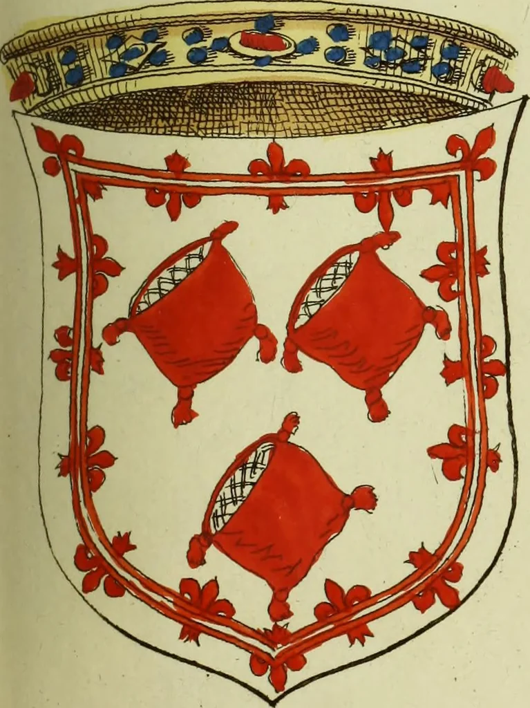 An illustration from Fac simile of an ancient heraldic manuscript, 1822, leaf 169