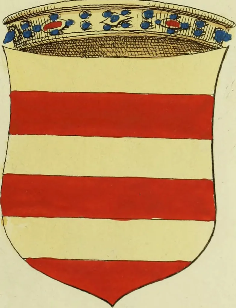 An illustration from Fac simile of an ancient heraldic manuscript, 1822, leaf 169