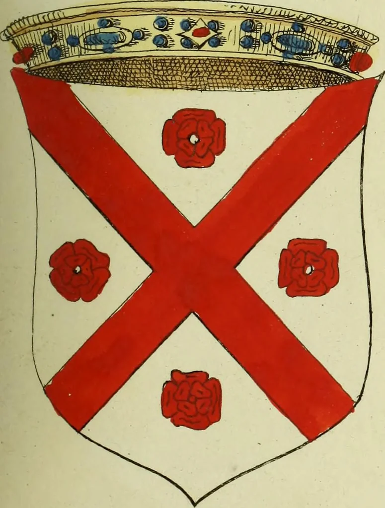 An illustration from Fac simile of an ancient heraldic manuscript, 1822, leaf 173