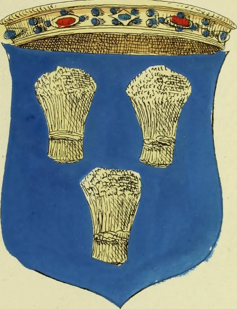 An illustration from Fac simile of an ancient heraldic manuscript, 1822, leaf 173