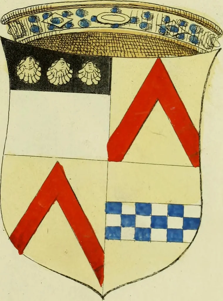 An illustration from Fac simile of an ancient heraldic manuscript, 1822, leaf 177