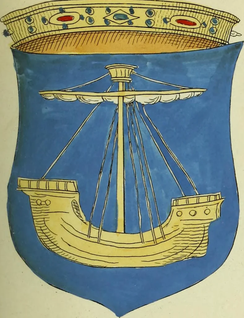 An illustration from Fac simile of an ancient heraldic manuscript, 1822, leaf 181