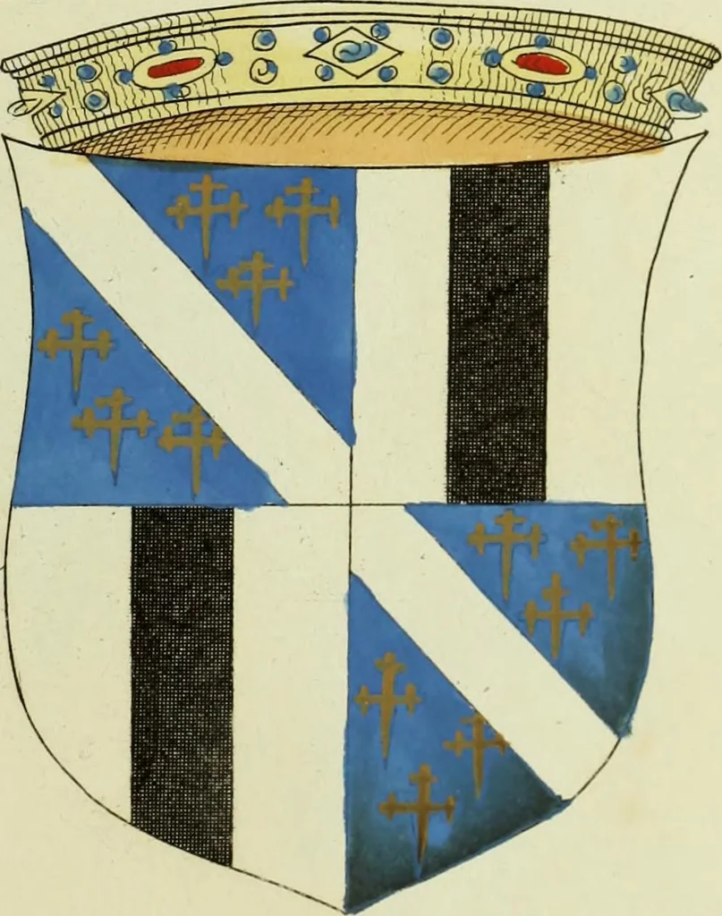 An illustration from Fac simile of an ancient heraldic manuscript, 1822, leaf 181