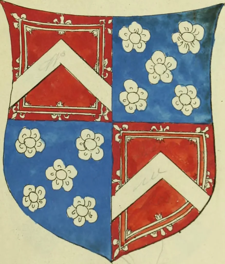 An illustration from Fac simile of an ancient heraldic manuscript, 1822, leaf 187
