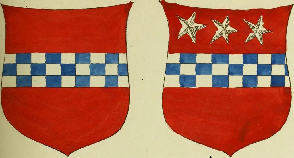 An illustration from Fac simile of an ancient heraldic manuscript, 1822, leaf 189