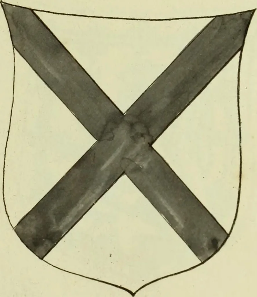 An illustration from Fac simile of an ancient heraldic manuscript, 1822, leaf 189