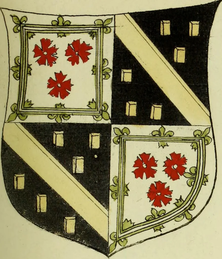 An illustration from Fac simile of an ancient heraldic manuscript, 1822, leaf 191