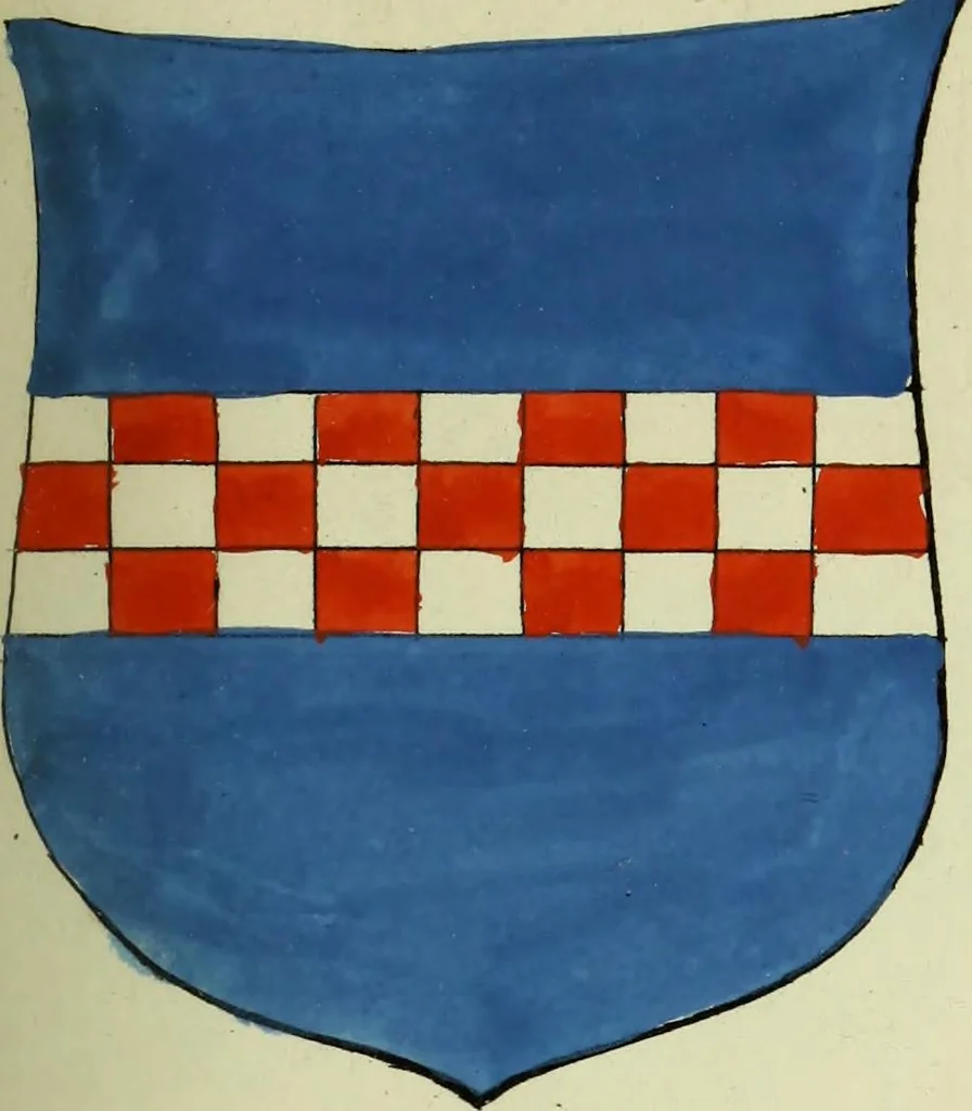 An illustration from Fac simile of an ancient heraldic manuscript, 1822, leaf 203