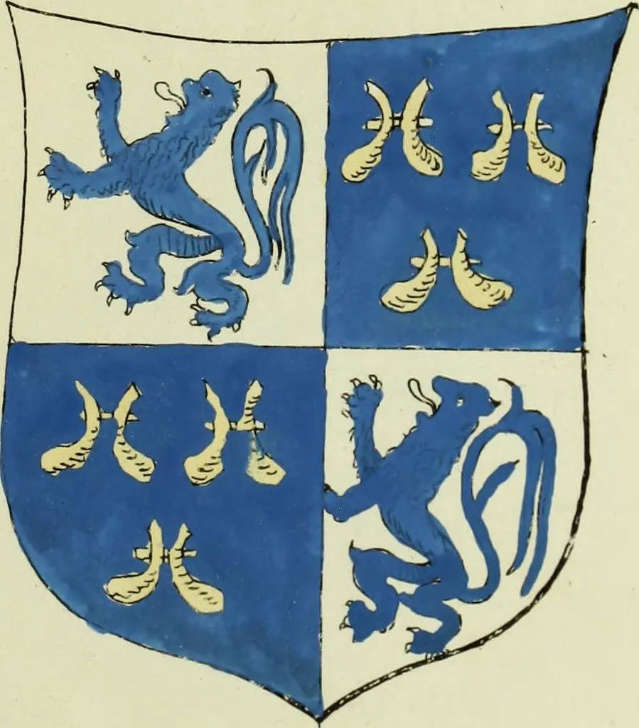 An illustration from Fac simile of an ancient heraldic manuscript, 1822, leaf 203