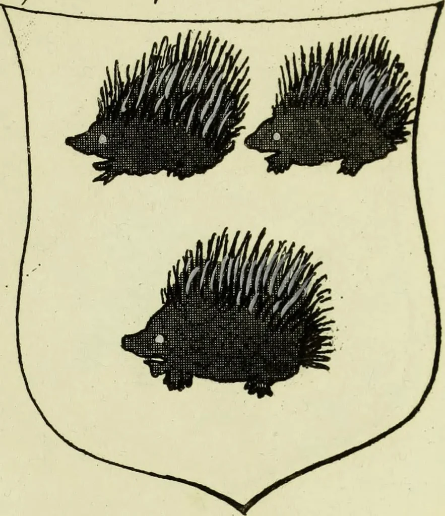 An illustration from Fac simile of an ancient heraldic manuscript, 1822, leaf 207