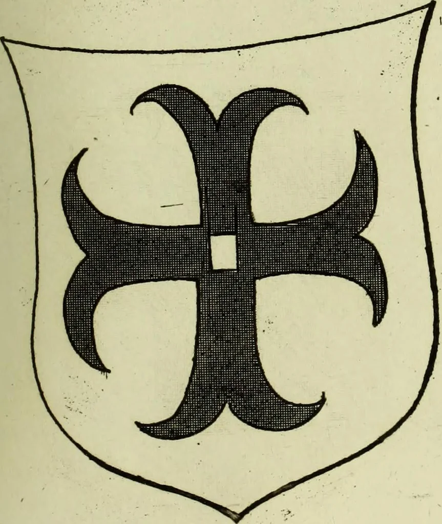 An illustration from Fac simile of an ancient heraldic manuscript, 1822, leaf 207