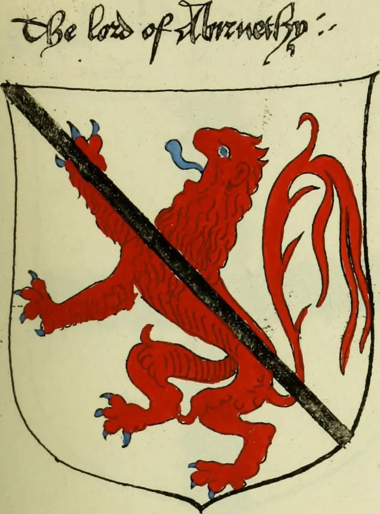 An illustration from Fac simile of an ancient heraldic manuscript, 1822, leaf 215