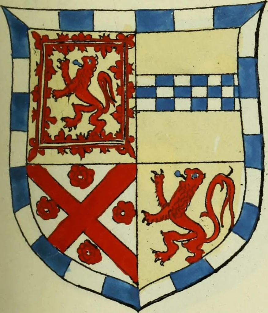 An illustration from Fac simile of an ancient heraldic manuscript, 1822, leaf 215