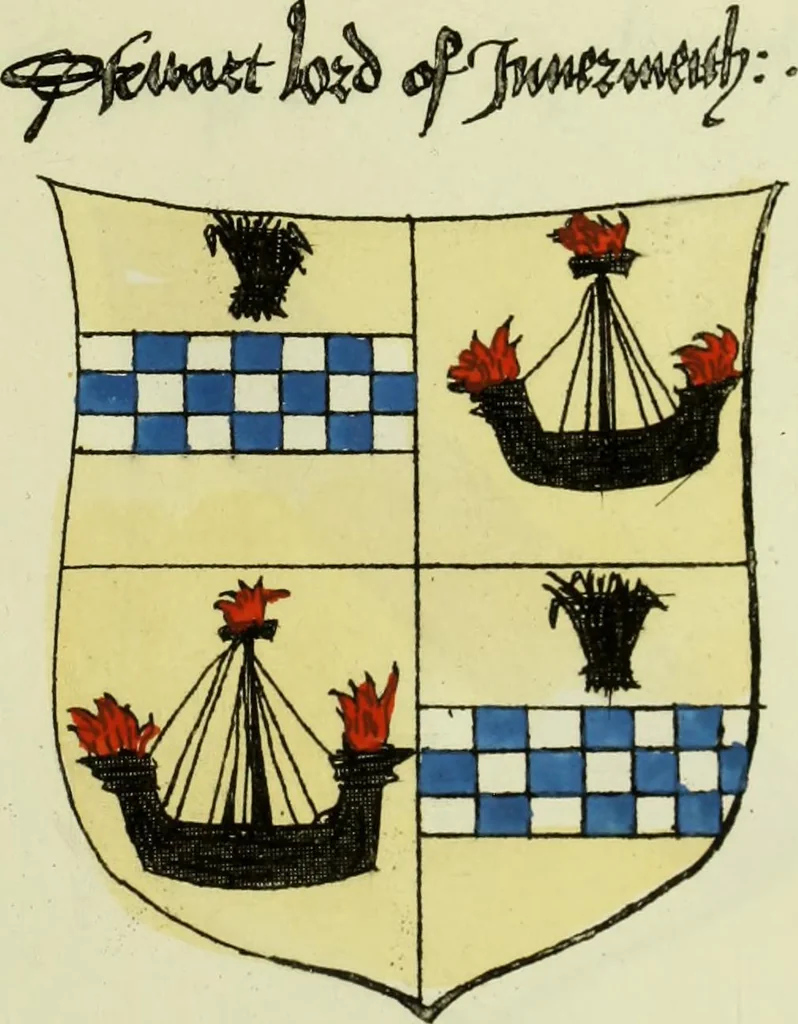 An illustration from Fac simile of an ancient heraldic manuscript, 1822, leaf 215