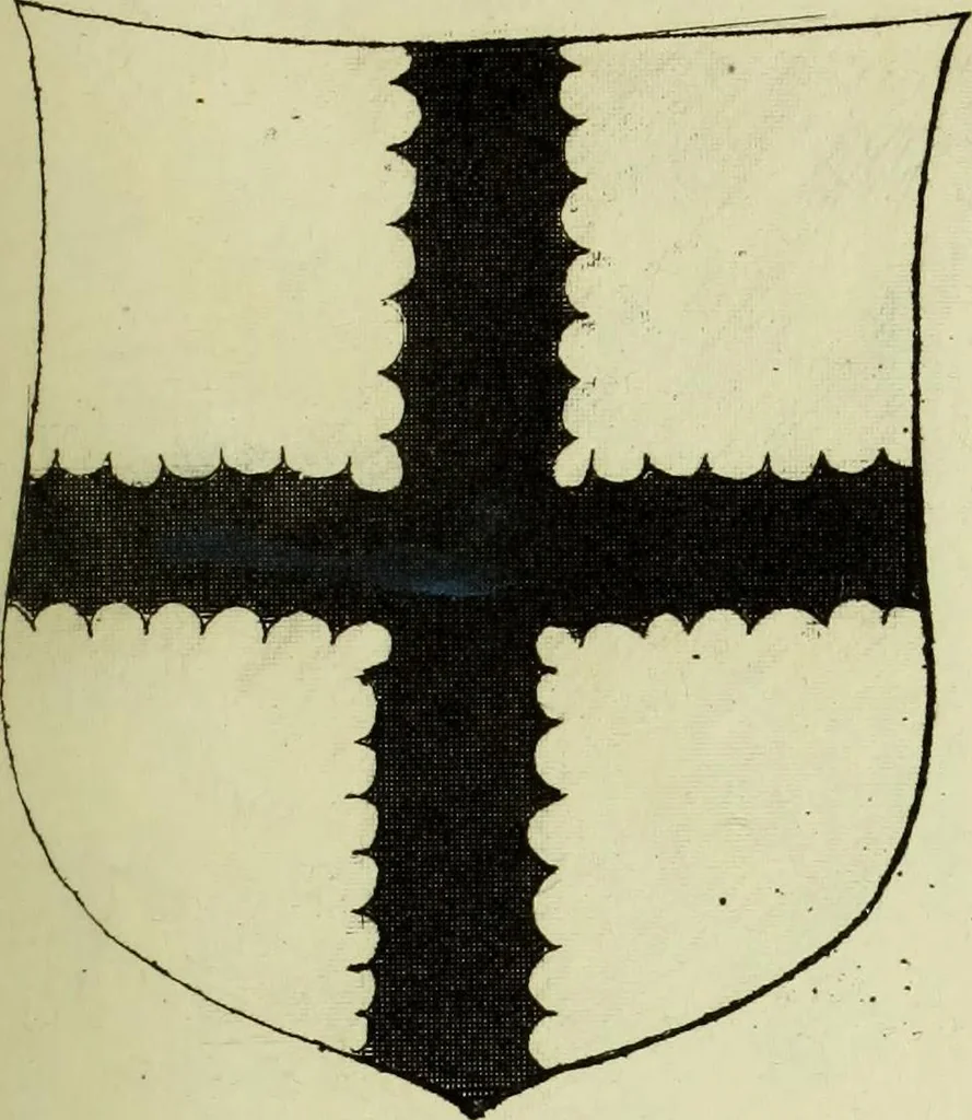 An illustration from Fac simile of an ancient heraldic manuscript, 1822, leaf 217
